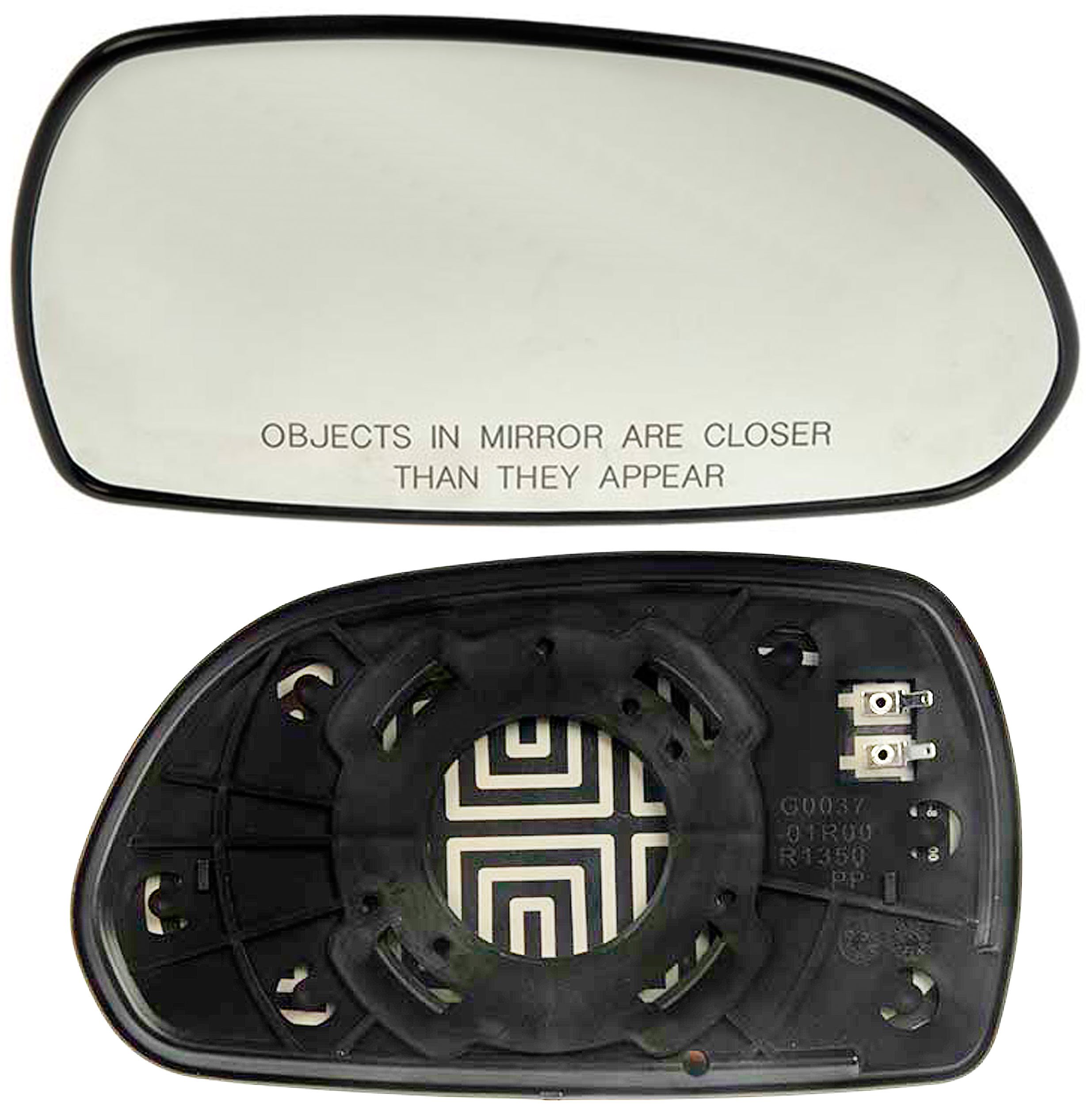 APDTY 67748 Heated Plastic Backed Mirror Right - Replacement for 876212D510 - Perfect for Winter Driving & Defrosting in Cold Weather
