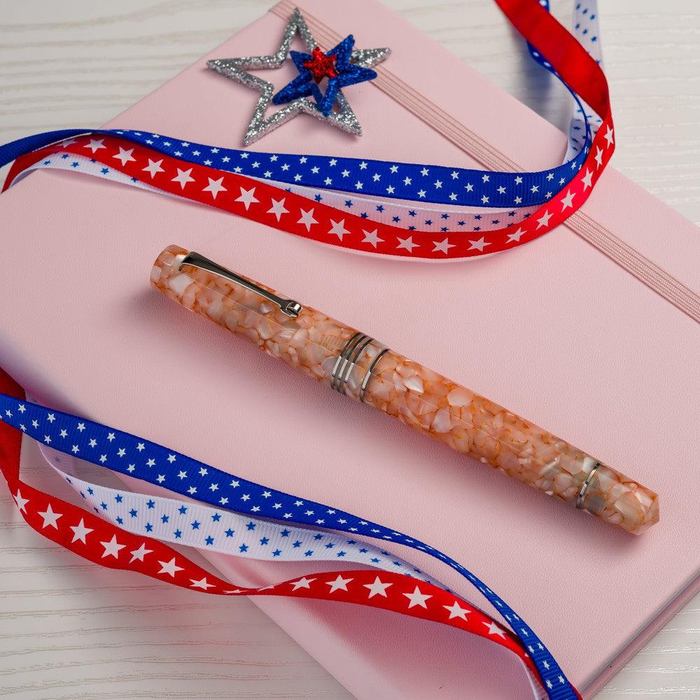 Leonardo Momento Zero Fountain Pen - Stainless Steel Nib, Angel Skin Resin - Premium Writing Instrument for Calligraphy, Journaling & Gifts