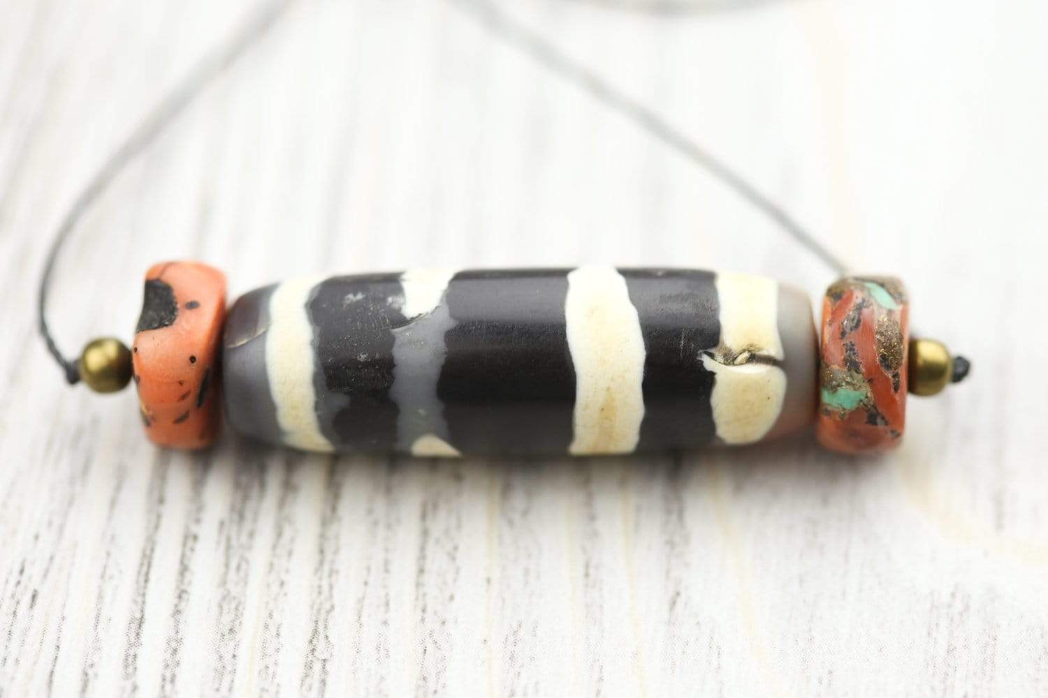 Authentic Ancient Dzi Bead - Tibetan Healing Stone for Protection & Good Luck | Perfect for Meditation, Jewelry Making & Spiritual Gifts