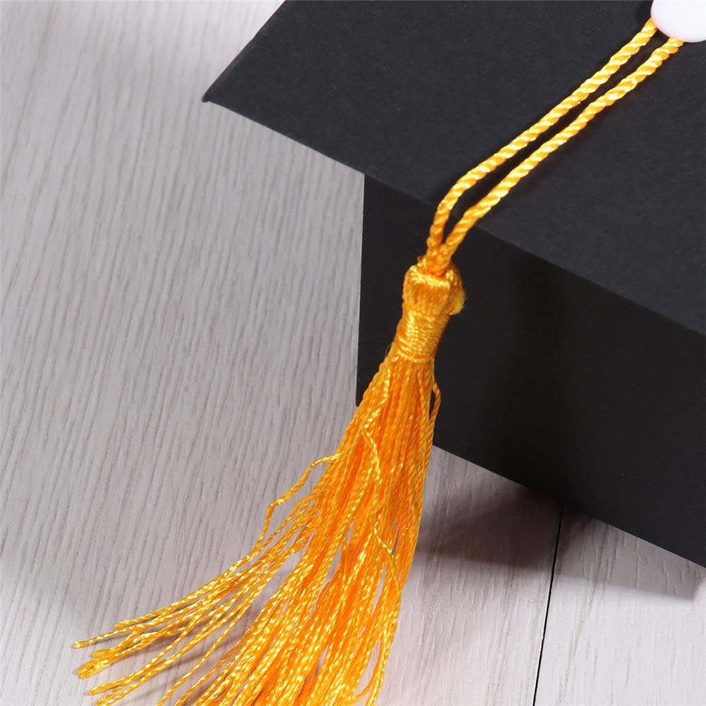GREATLOVE Graduation Cap Decorations - 10PCS Black Graduation Gift Box with Chocolates | Perfect for Graduation Parties, Christmas Gifts & Kids Celebrations