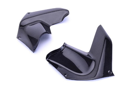 Best Carbon Fiber Knee Fairing Inserts for Ducati Multistrada 1200 (2010-2013) | Plain Weave Design | Motorcycle Protection & Style Upgrade for Adventure Riding