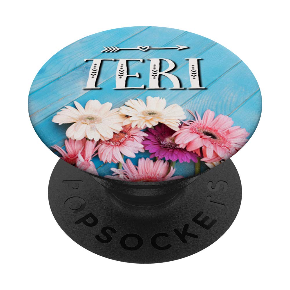 Teri Flowers Gift - Rose, Pink, Blue & Black Barnboard Floral Arrangement | Perfect for Home Decor, Weddings & Special Occasions
