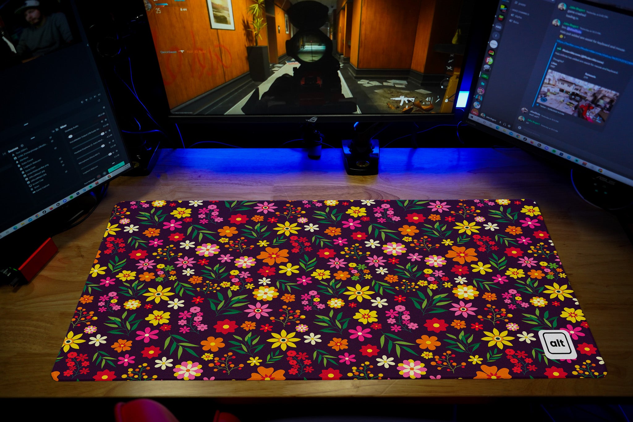April Showers Mousepad - Waterproof Non-Slip Gaming Mouse Pad with Cute Raindrop Design | Perfect for Office, Gaming & Home Computer Use