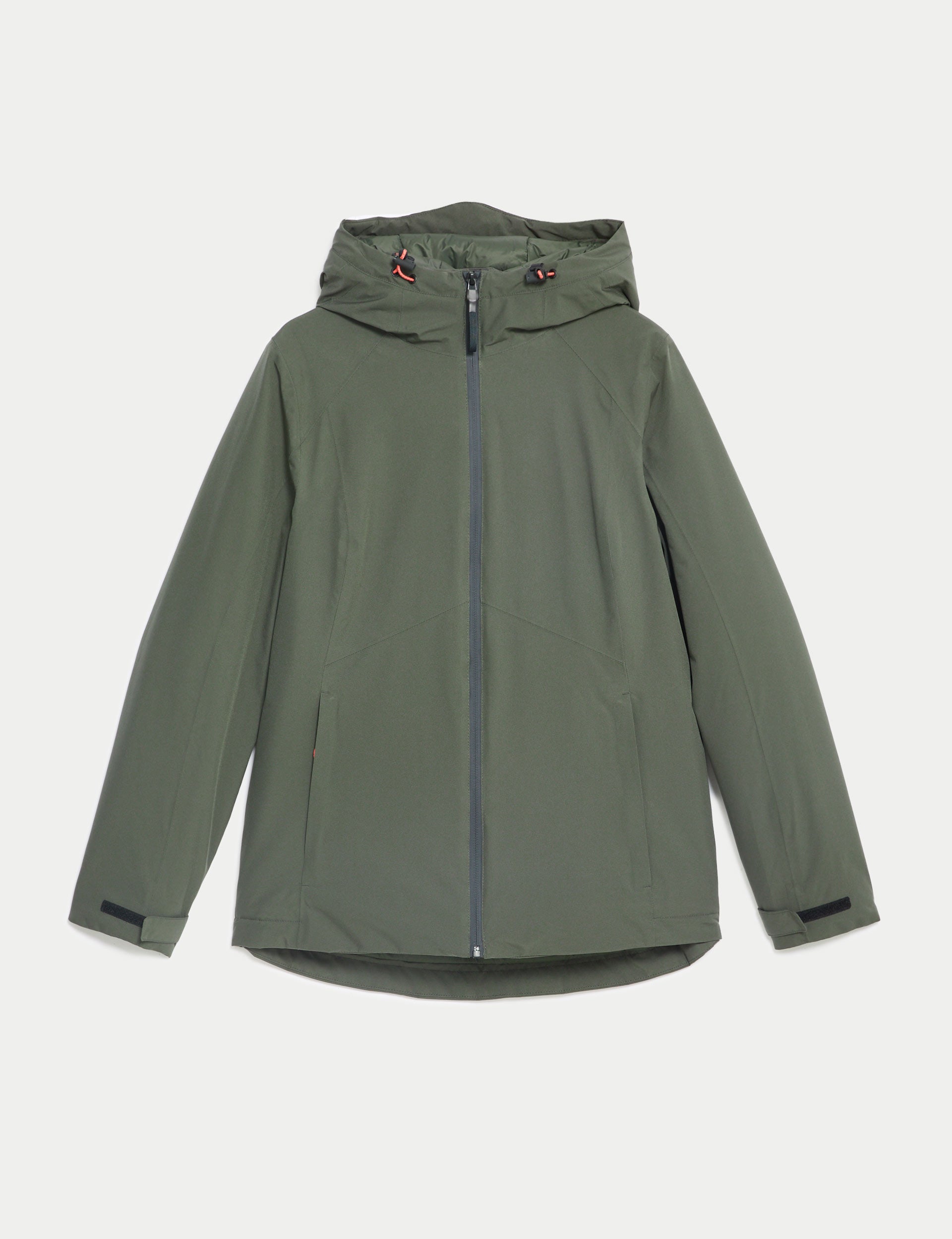 Waterproof Hooded Jacket with Padding - Insulated Winter Coat for Men & Women | Dark Olive | Outdoor Hiking, Camping & Daily Wear