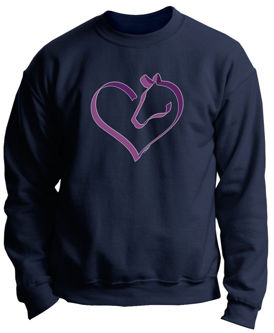 Premium Horse Lovers Crewneck Sweatshirt - Equestrian Gifts for Women & Men - Perfect for Riding, Horse Shows & Casual Wear