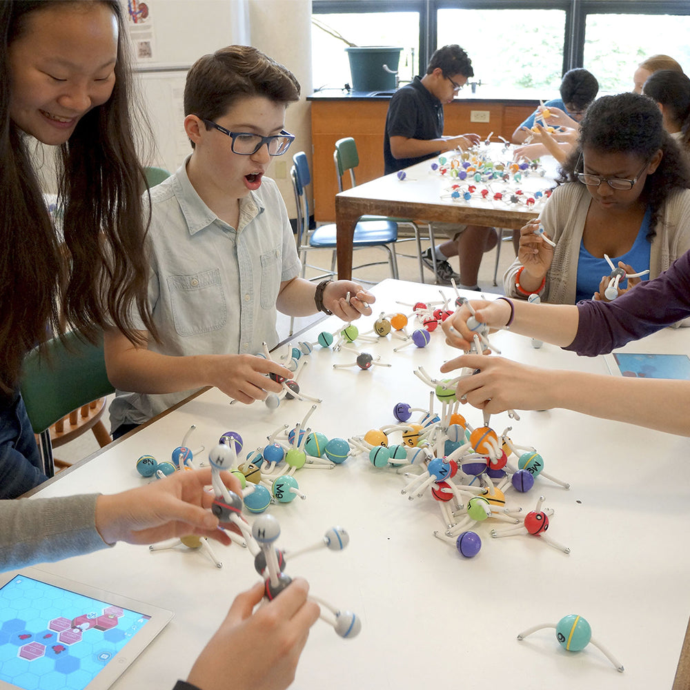 Happy Atoms Educator’s Bundle & Classroom Kit (250 Atoms) - Molecular Modeling Set for Chemistry Education, STEM Learning & Science Classroom Activities