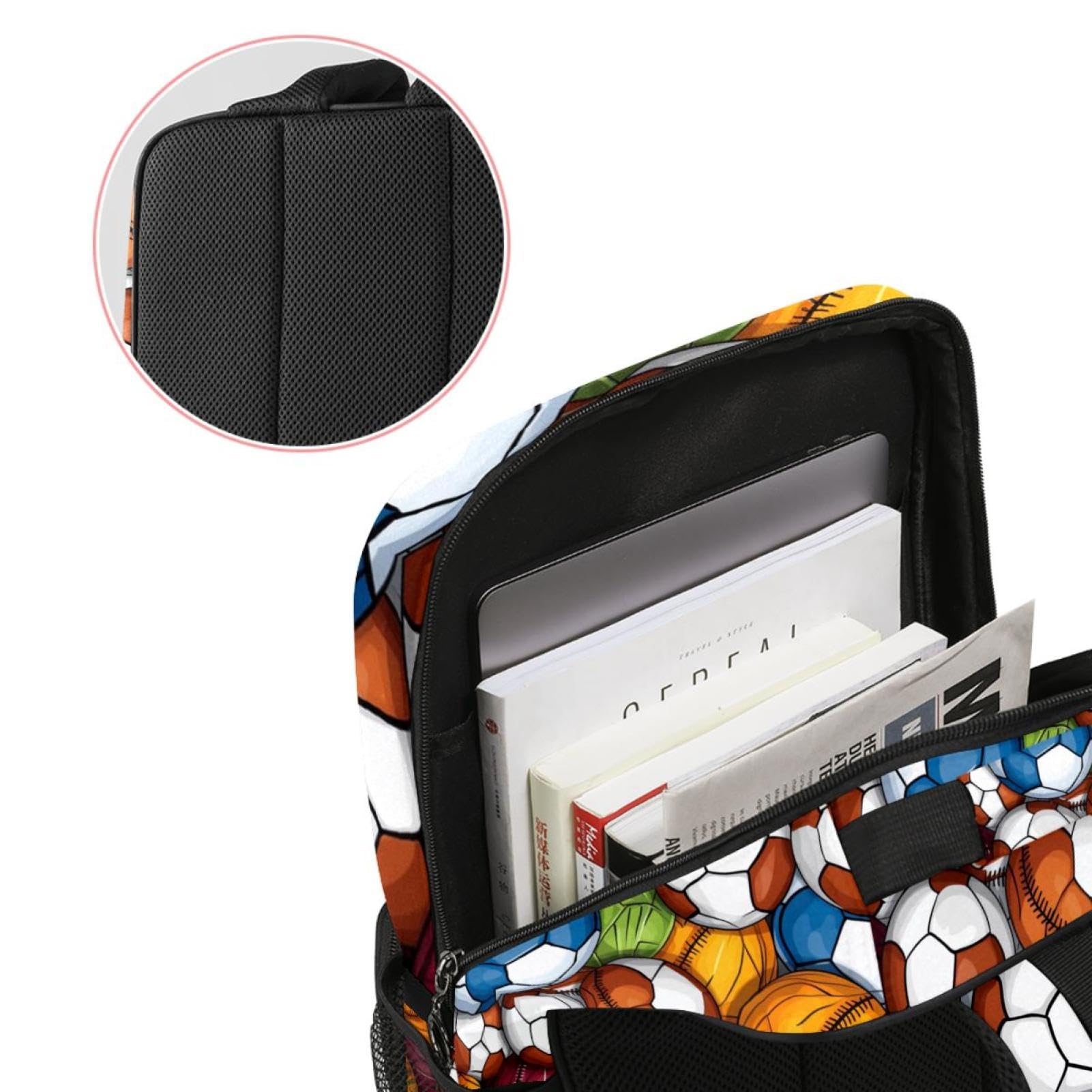 Best Travel Backpack for Women & Men - Durable Sports Backpack for Basketball, Football, Volleyball Balls | Perfect for Gym, School, Hiking & Outdoor Adventures