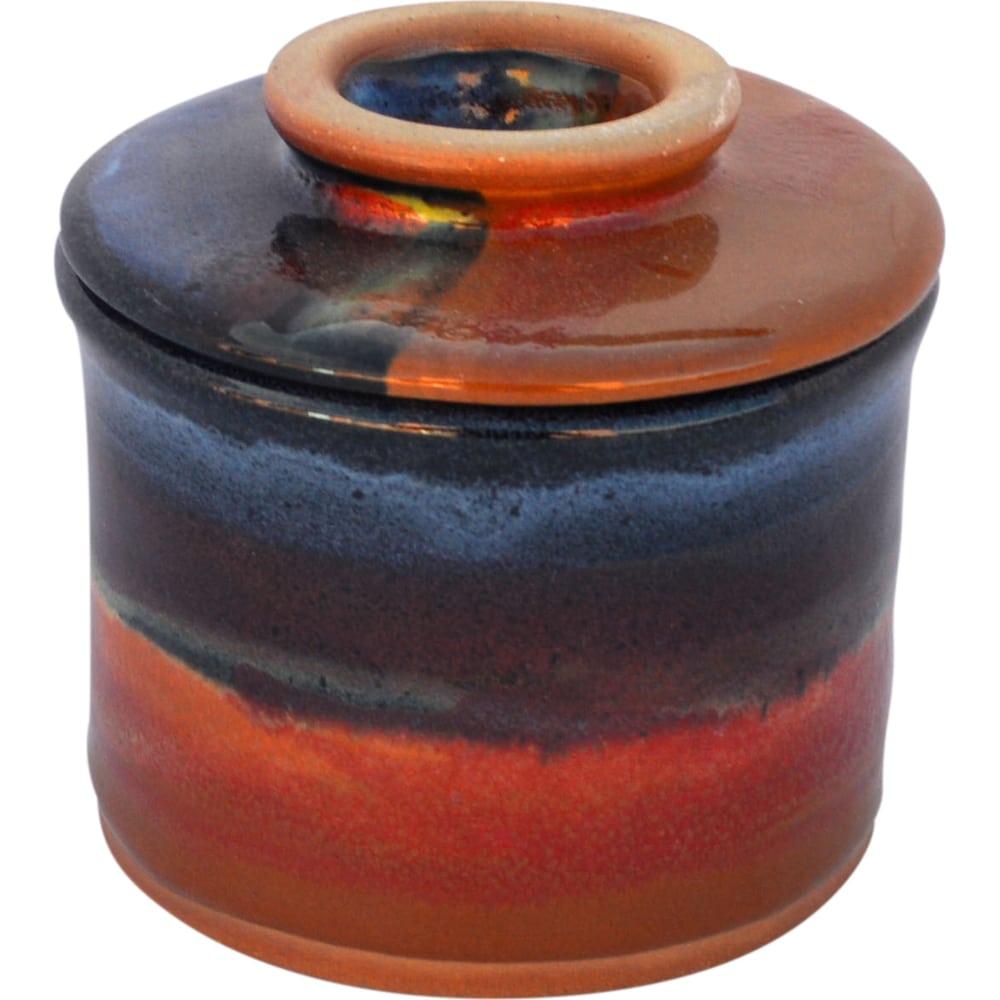 Always Azul French Butter Keeper - Assorted Colors, No Pattern - Perfect for Keeping Butter Fresh on Kitchen Counter or Dining Table