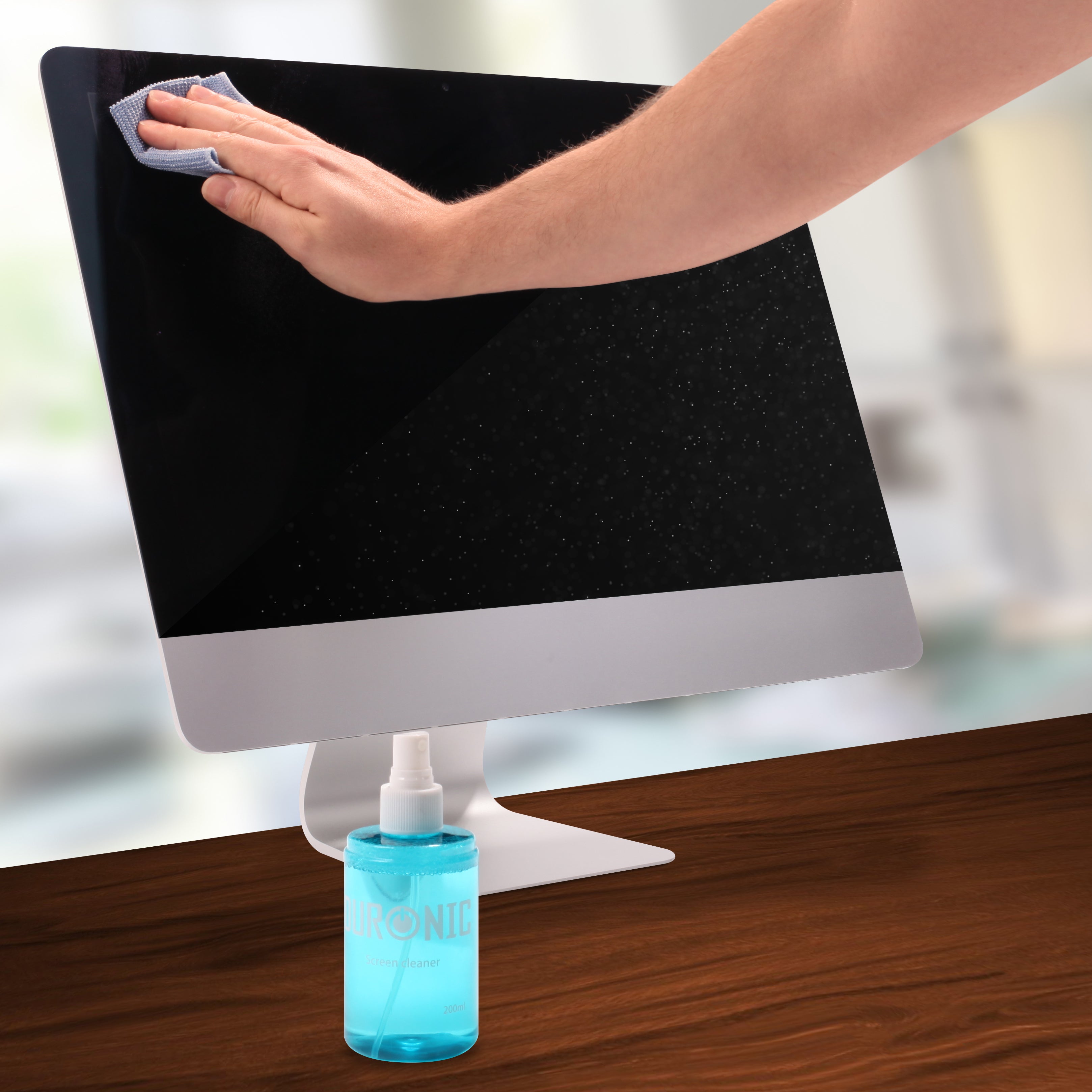 Duronic SCK104 Screen Cleaner Kit - 4 x 200ml LCD/LED Cleaning Spray for Laptop, TV, Monitor, Smartphone & Tablet | Safe for Glass Screens & E-Readers | Perfect for Home, Office & Gaming Setup