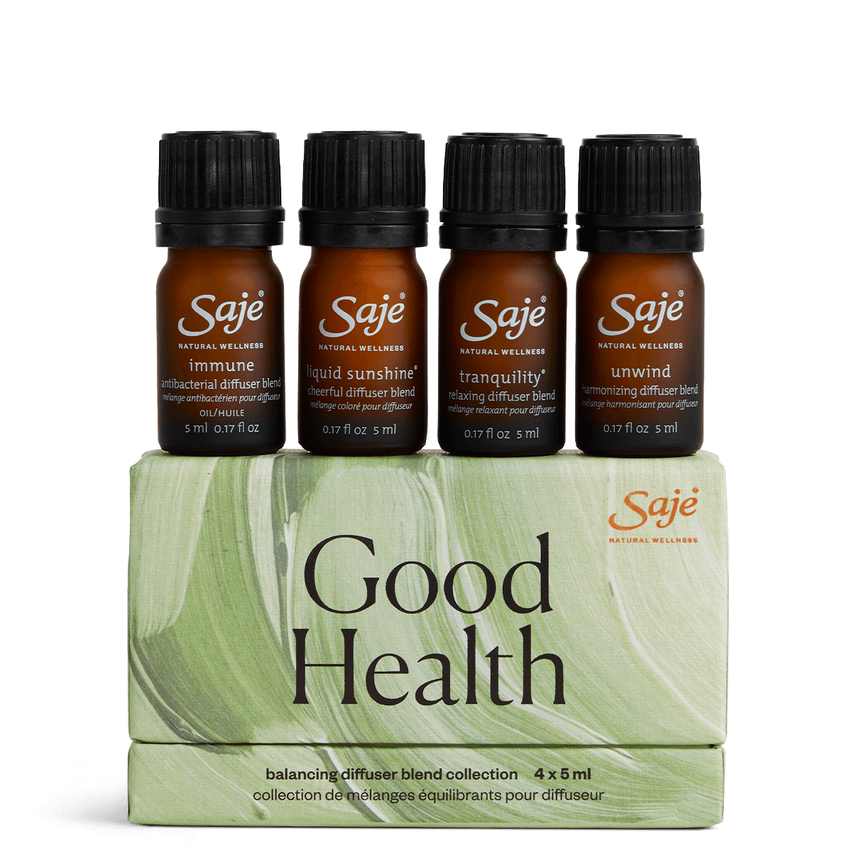 Good Health Balancing Essential Oil Diffuser Blend Collection - Aromatherapy for Stress Relief & Relaxation at Home or Office