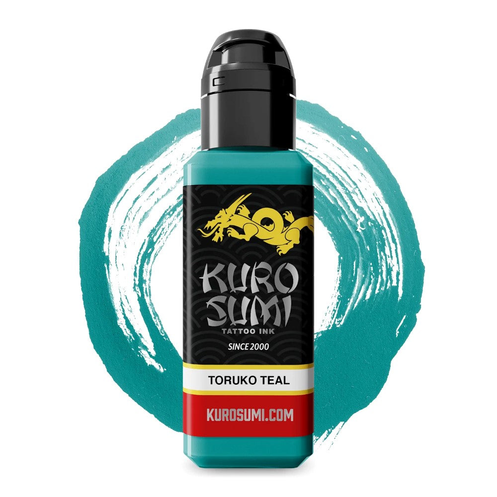 Kuro Sumi Toruko Teal - High-Quality Japanese Ink for Tattoo Artists & Calligraphy | Perfect for Professional Tattooing, Body Art & Japanese Calligraphy