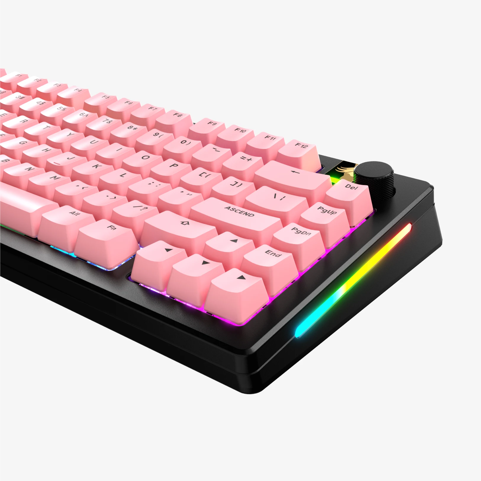 GPBT Potion Pink Basic Keycaps for Mechanical Keyboards - Cherry MX Compatible, Durable PBT Material, Perfect for Gaming & Typing