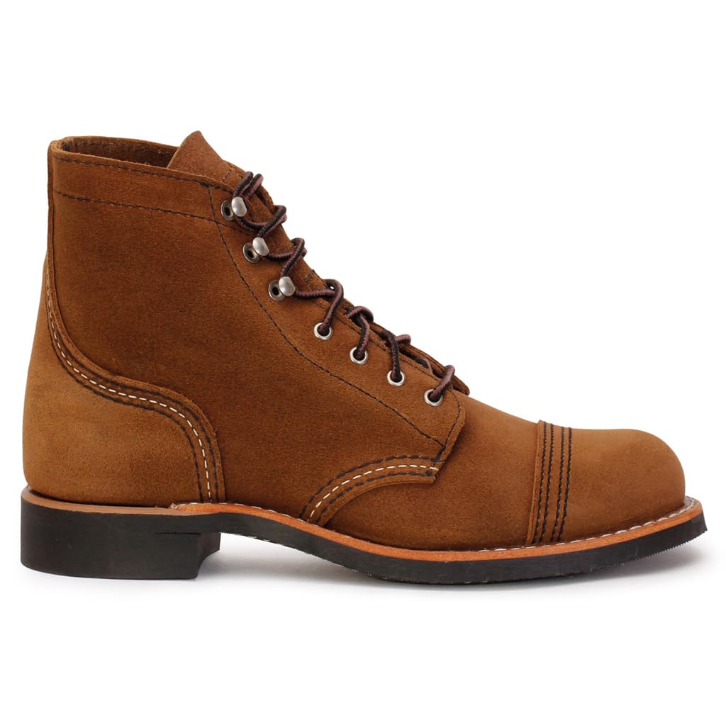 Red Wing Women's Iron Ranger Suede Leather Boots - Clove Color, Size 7 US - Perfect for Outdoor Adventures, Work & Casual Wear