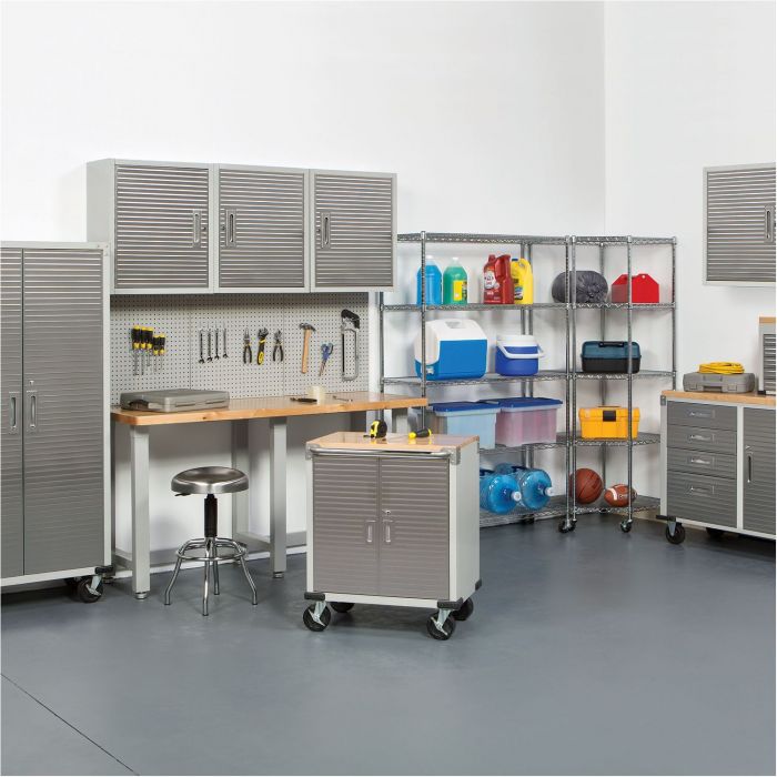 UltraHD® 2 Door Rolling Cabinet - Heavy Duty Mobile Storage for Tools & Equipment | Garage, Workshop & Office Organization Solution