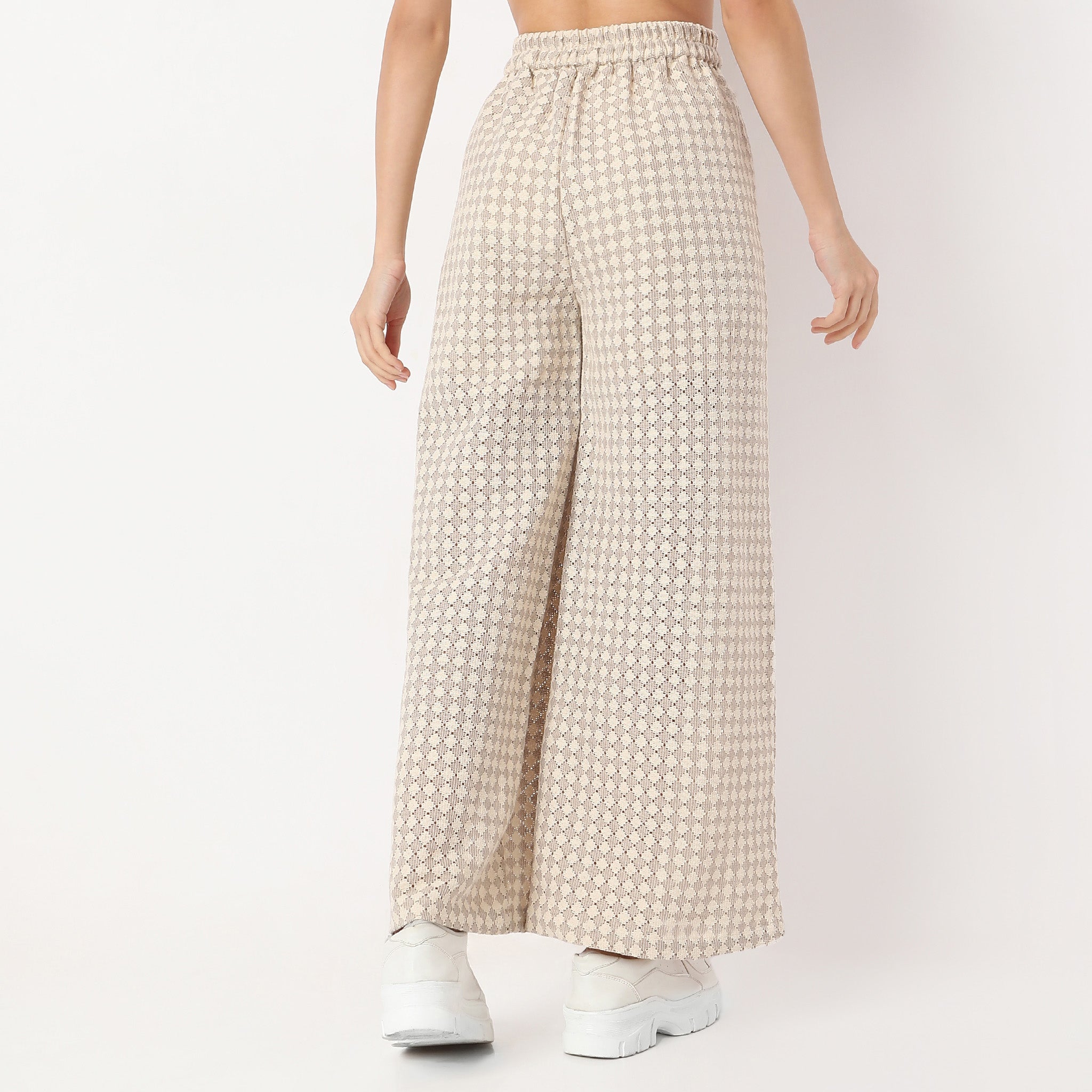 Stylish Betty Cotton Full-Length Palazzo Pants for Women - Comfortable & Trendy Wide Leg Trousers for Casual Wear, Office, and Summer Outfits