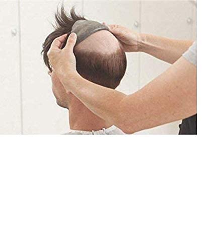 Mirage Hair Patch for Men - 9x7 Natural Black Toupee Hair System & Wigs for Hair Styling & Thinning Hair - Perfect for Daily Wear, Parties & Special Occasions