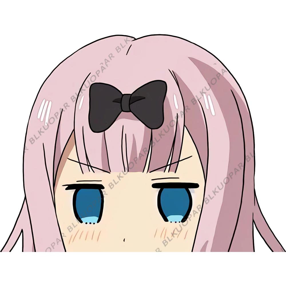 BLKUOPAR 5.1'' Fujiwara Chika Anime Car Stickers - Cute Cartoon Auto Accessories for DIY Decoration - Waterproof Vinyl Decals for Cars, Motorcycles, Surfboards, Laptops & Windows - Perfect for Anime Fans & Kawaii Style Lovers