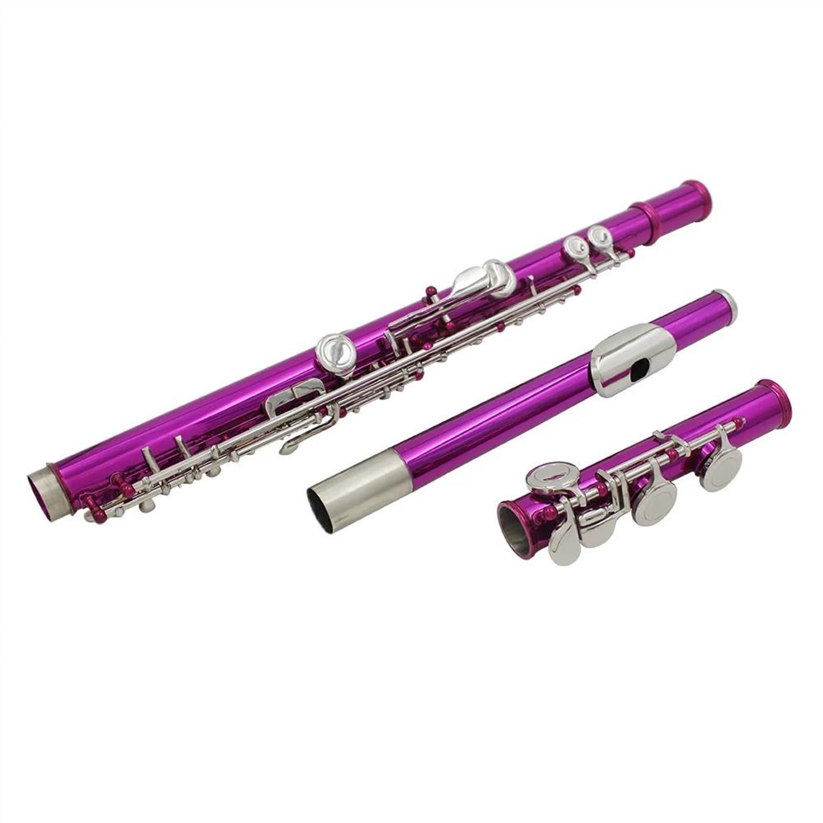 16-Hole Horizontal Brass Flute with Leather Case - Professional Woodwind Instrument for Beginners & Musicians - Perfect for Jazz, Classical & Folk Music Performances