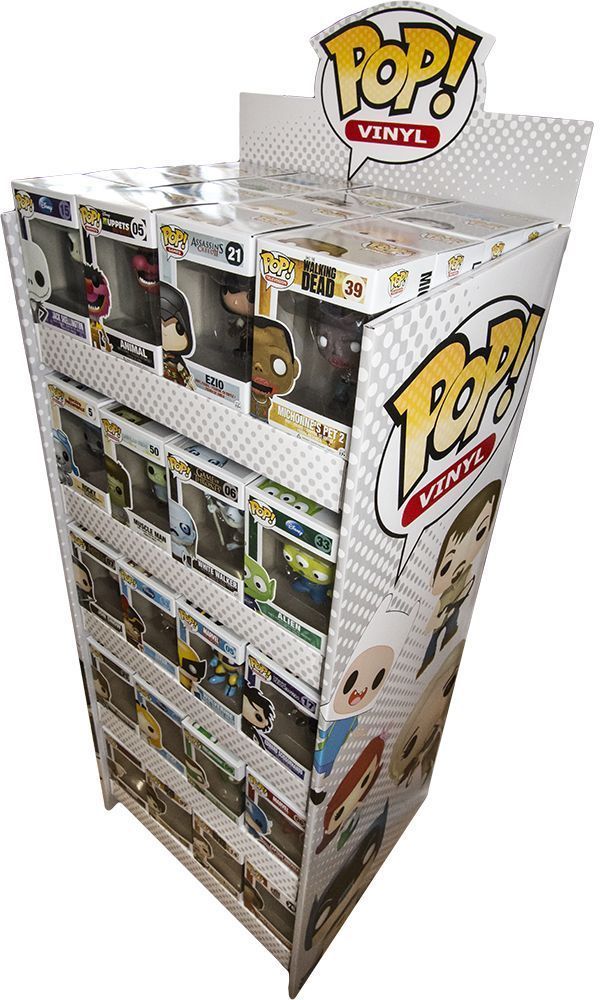Funko Pop! 80-Piece Collector's Display Case with Premium Print - Brand New Retail Showcase for Action Figure Storage & Collection Display