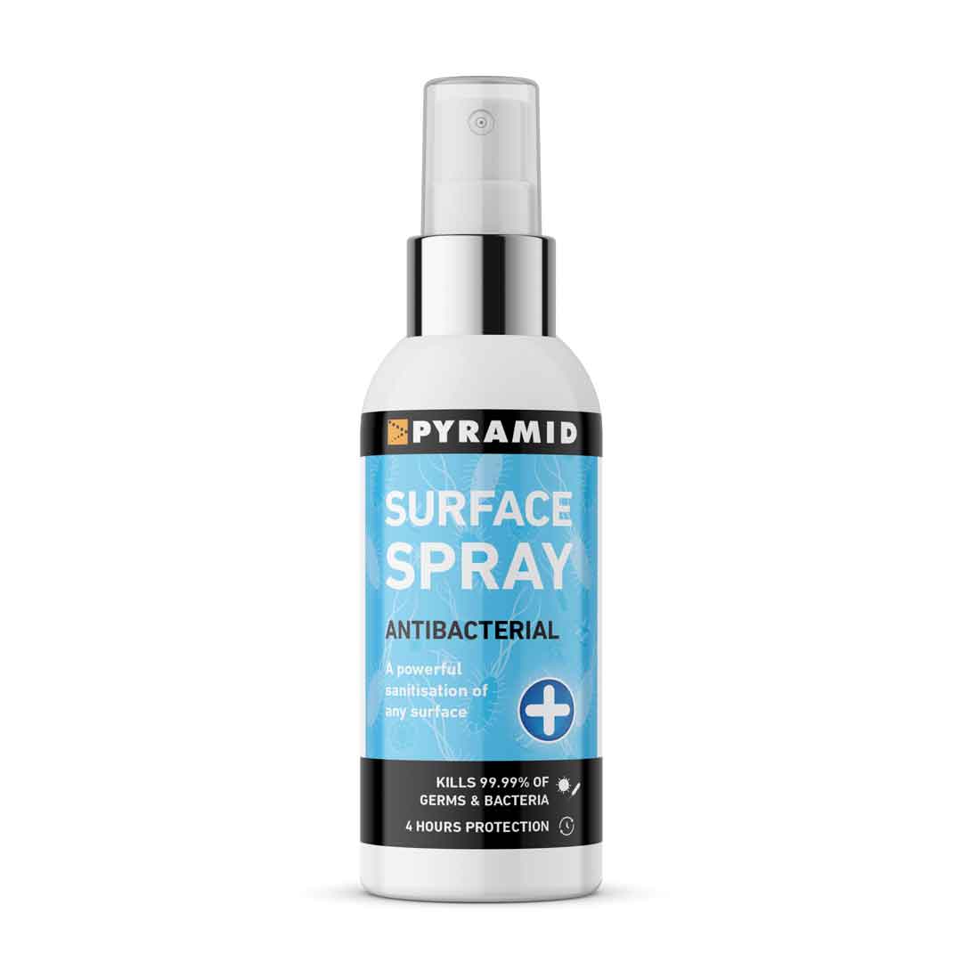 Pyramid Hysan Surface Sanitizer Spray - 99.9% Germ Kill, Safe for Kitchen, Bathroom & Office Use - Ideal for Disinfecting Countertops, Doorknobs & Electronics