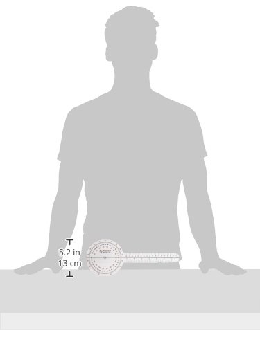 Prestige Medical Plastic Goniometer 360 Degree ISOM - 12 Inch Measuring Tool for Physical Therapy, Sports Medicine & Rehabilitation - Perfect for Joint Angle Measurement & Range of Motion Assessment