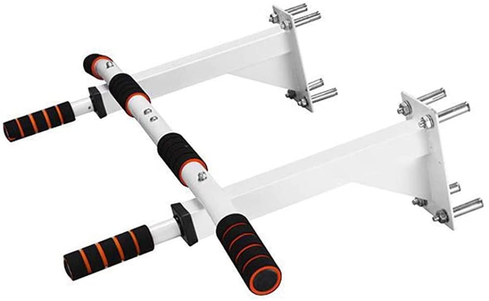 YEStge Pull Up Bar for Doorway - Heavy Duty Chin Up Bar with Multiple Grip Positions, Wall Mounted Horizontal Exercise Bar for Home Gym, Strength Training & Indoor Fitness (White) - Perfect for Small Spaces, Apartments & Home Workouts