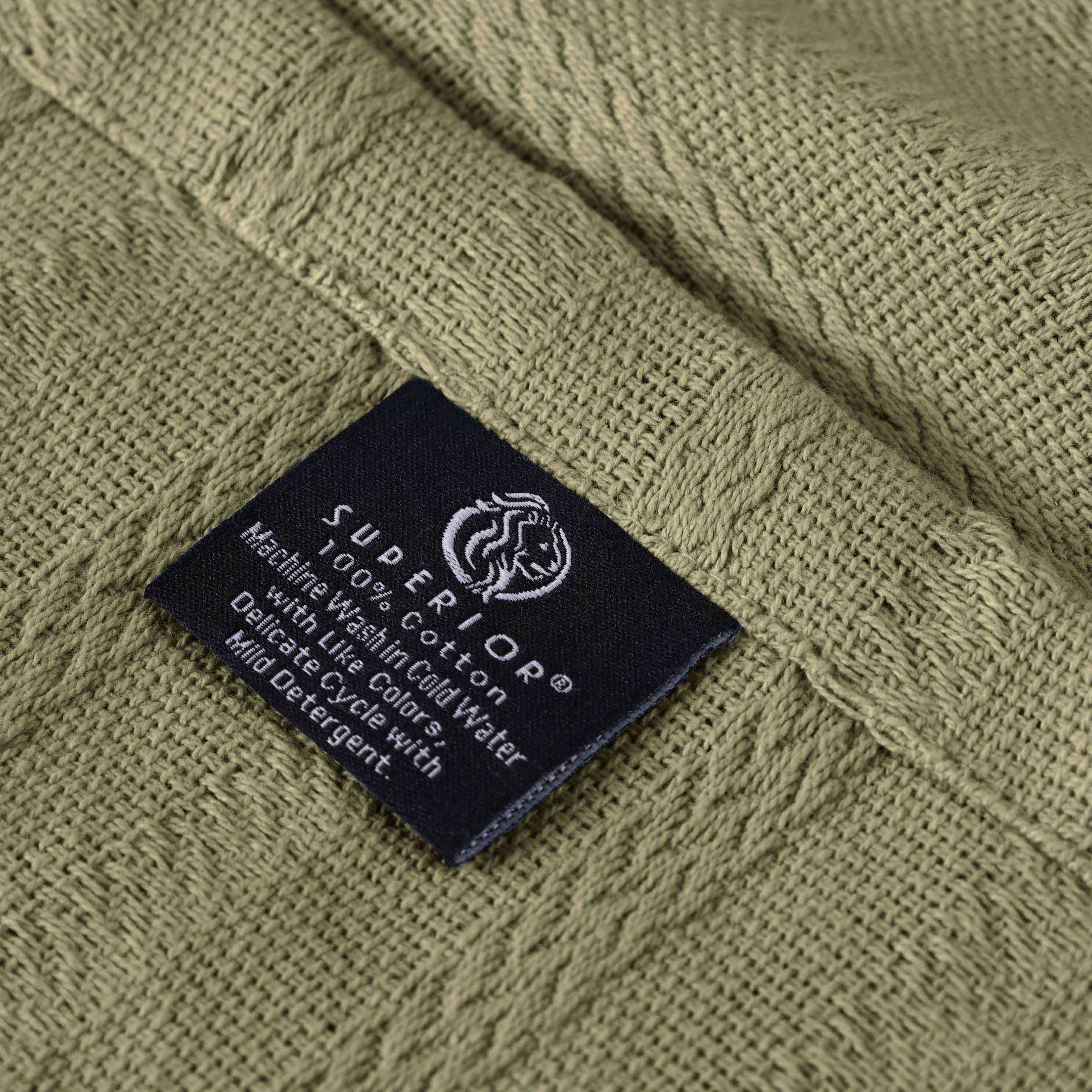 Soft Clara Cotton Textured Striped Lightweight Woven Blanket - Perfect for Sofa, Bed & Outdoor Picnics