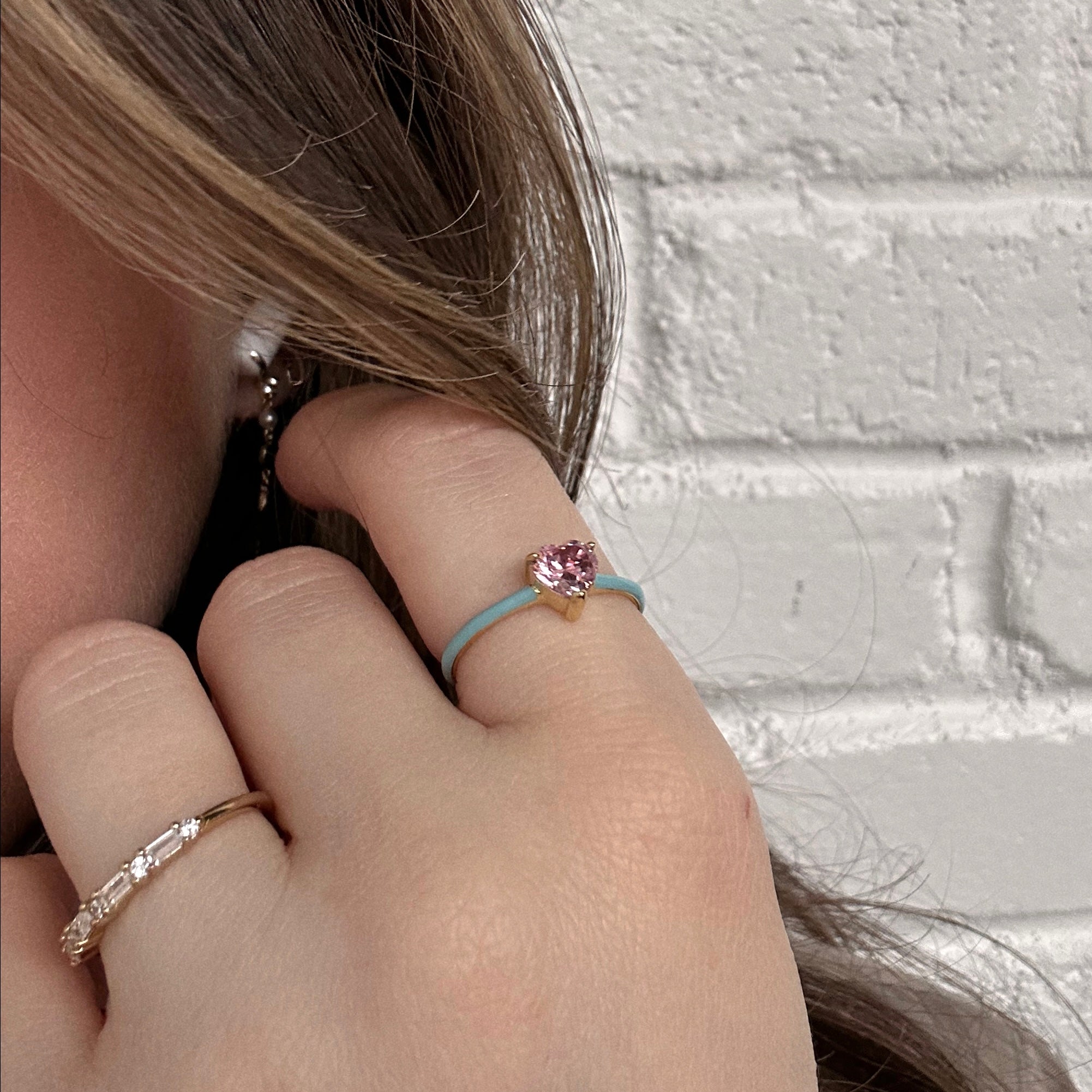 Little Love Ring - Dainty Stackable Ring for Women, Minimalist Gold or Silver Band, Perfect for Everyday Wear, Gift for Her, Anniversary, Valentine's Day, Wedding Jewelry