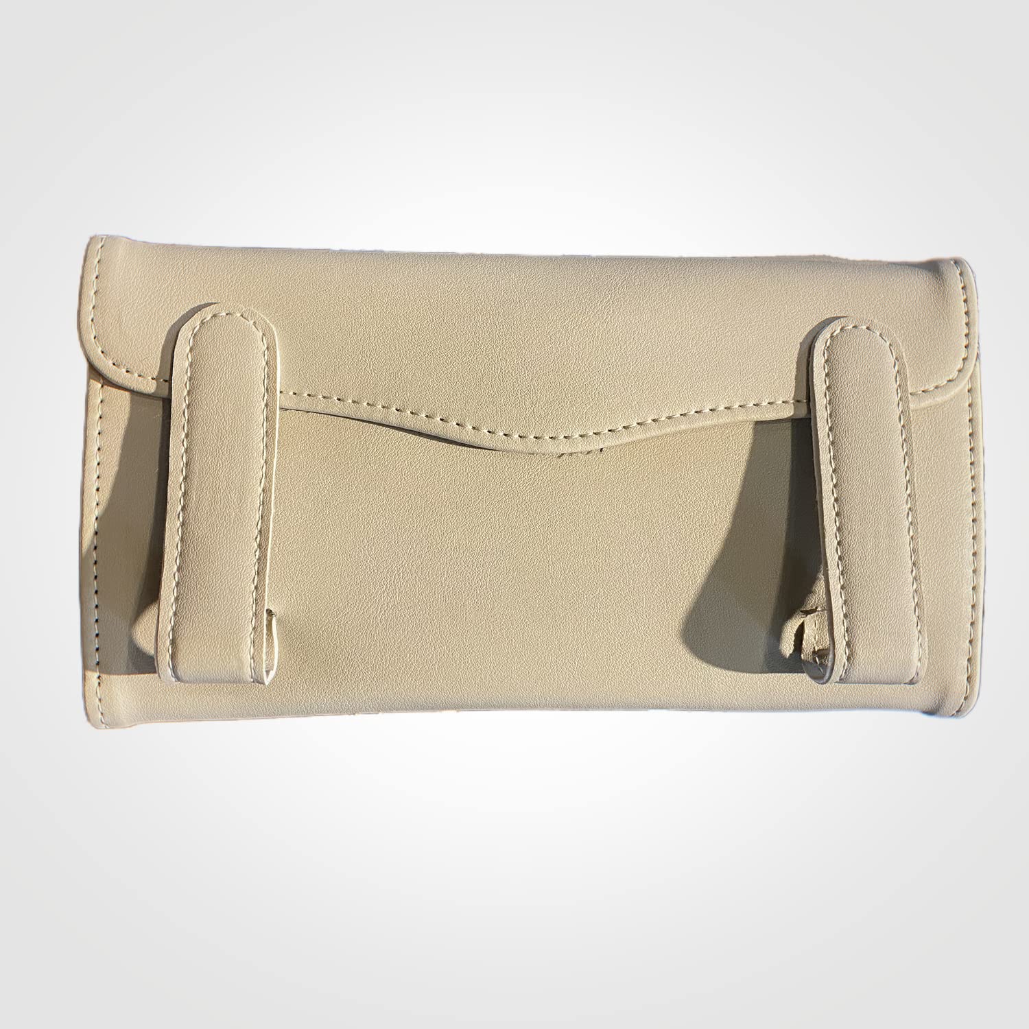 Bling Bling Car Sun Visor Tissue Box Holder - Beige Mixed Car Accessories for Women | Car Visor & Backseat Tissue Holder | Perfect for Road Trips, Daily Commutes & Travel Organization