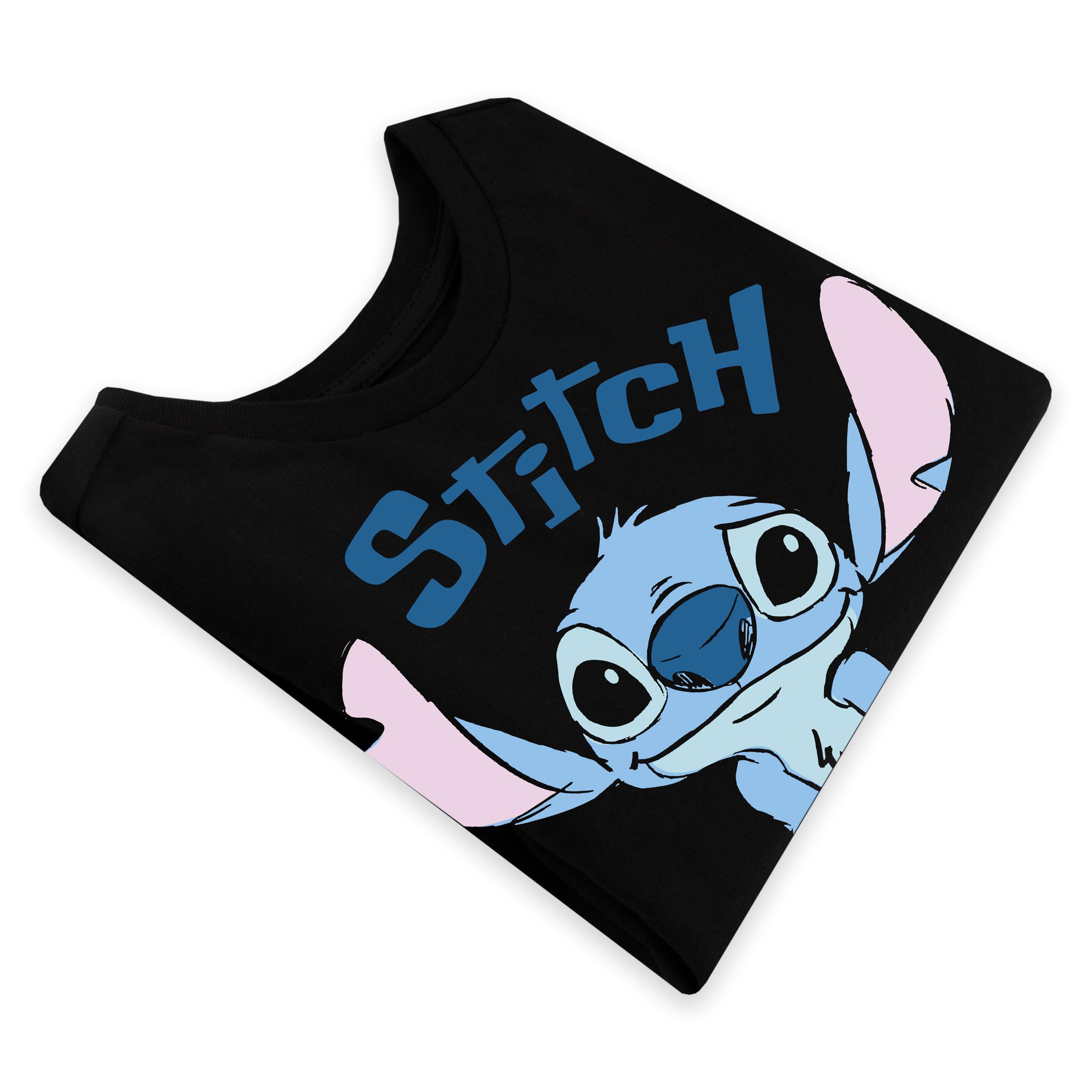 Disney Women's Stitch Graphic T-Shirt | Lilo and Stitch Cotton Tee for Women | Short Sleeve Casual Tops | Perfect for Disney Fans, Theme Parks & Everyday Wear