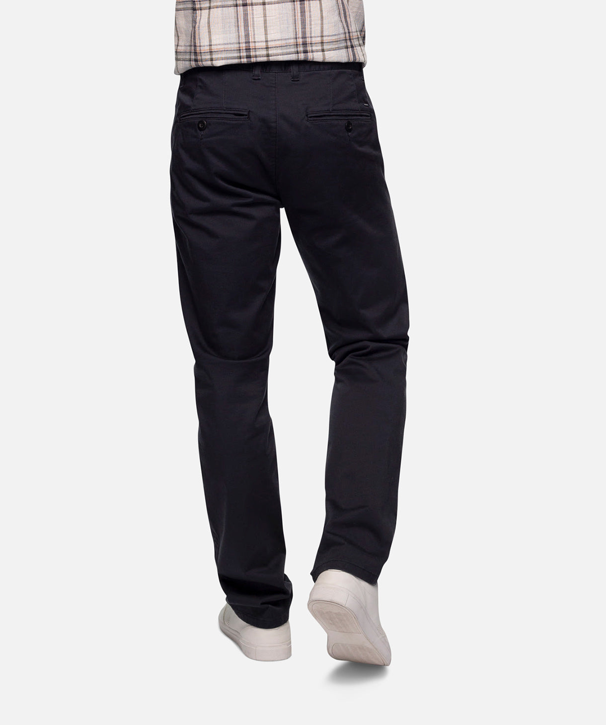 Men's Classic Cuban Chino Pants in Dark Navy - Comfortable & Stylish Casual Trousers for Work, Travel & Everyday Wear