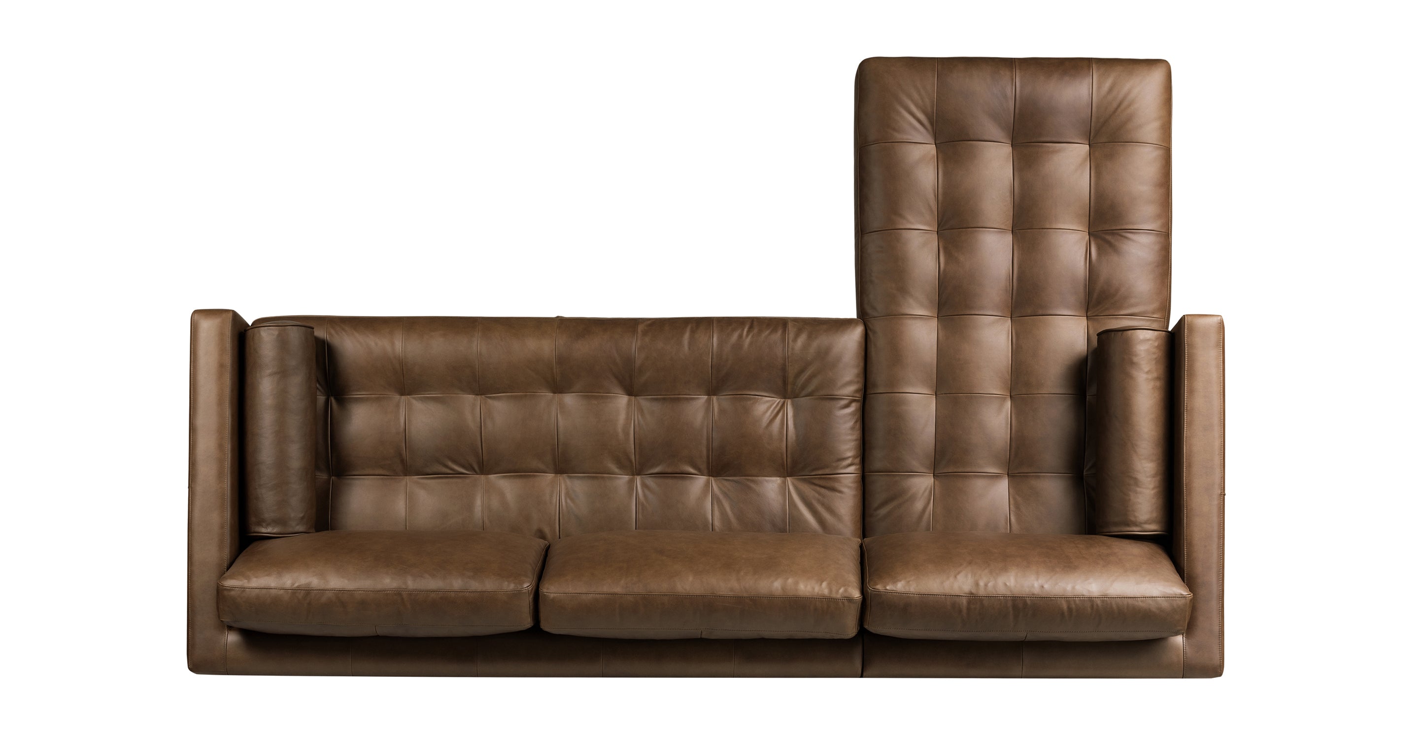 Napa Left Facing Sectional Sofa - Modern L-Shaped Couch with Reversible Chaise, Soft Fabric Upholstery for Living Room, Family Room & Home Theater Comfort