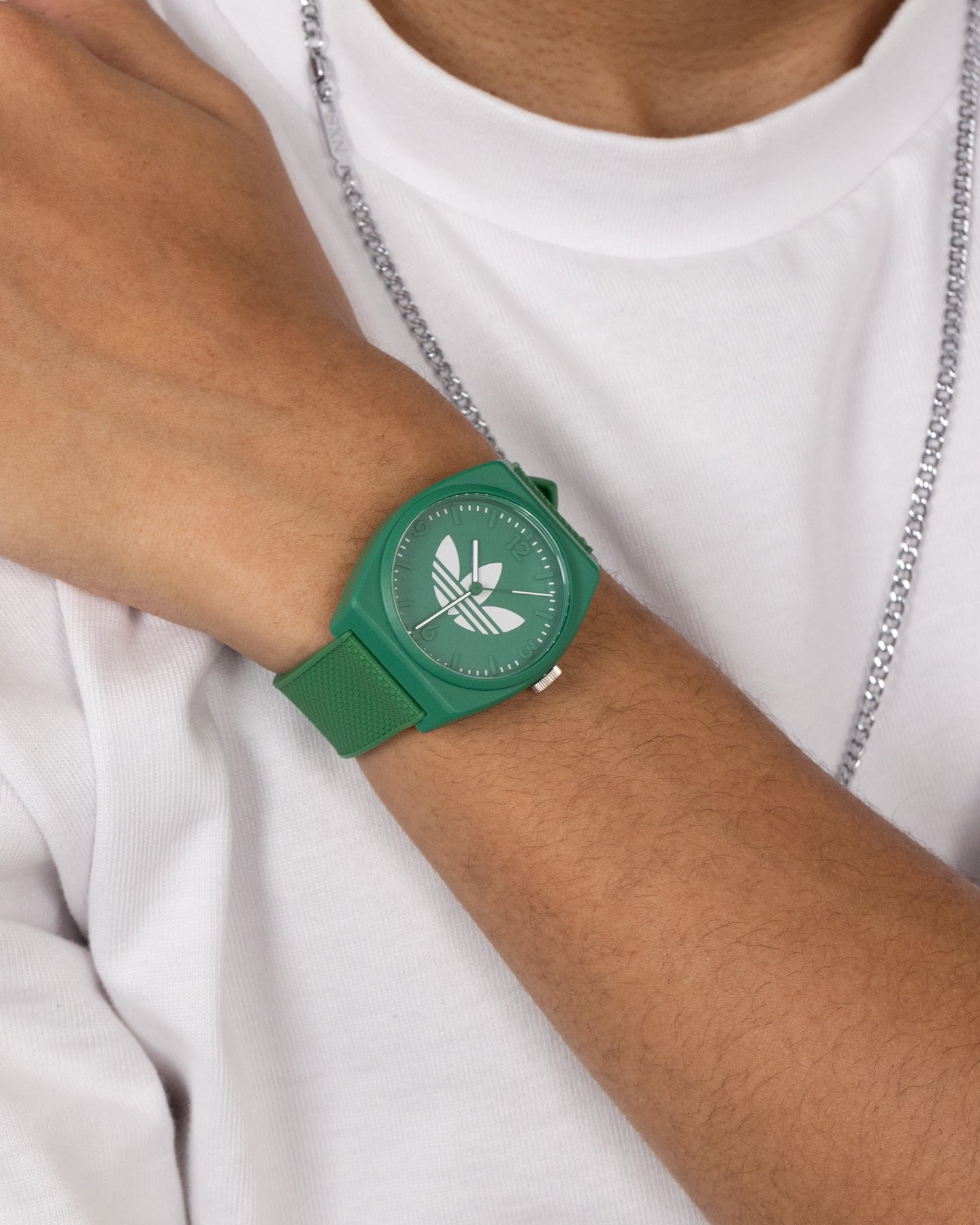 Adidas Project Two Watch for Men - Green Sports Watch with Digital Display, Waterproof & Durable - Perfect for Running, Gym Workouts & Outdoor Activities
