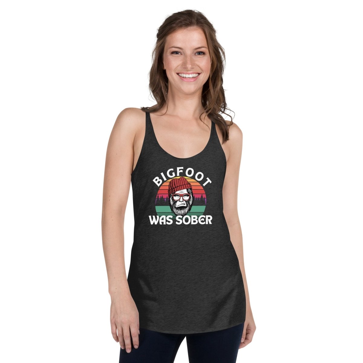 Mythical Sober Strength Racerback Tank Top for Women - Workout & Gym Essential - Perfect for Yoga, Running & Fitness Training