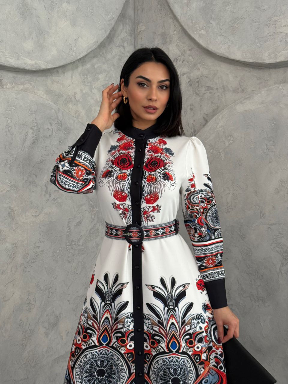 Amore Maxi Long Sleeve Dress for Women - Elegant Flowy Midi Dress with Side Slits | Perfect for Weddings, Parties & Office Wear
