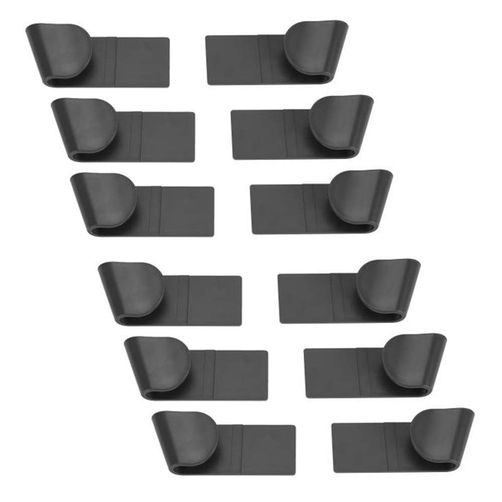12-Piece Plastic Pot and Pan Lid Organizer Rack - Space-Saving Kitchen Storage for Cookware Lids - Perfect for Cabinet, Drawer or Countertop Organization