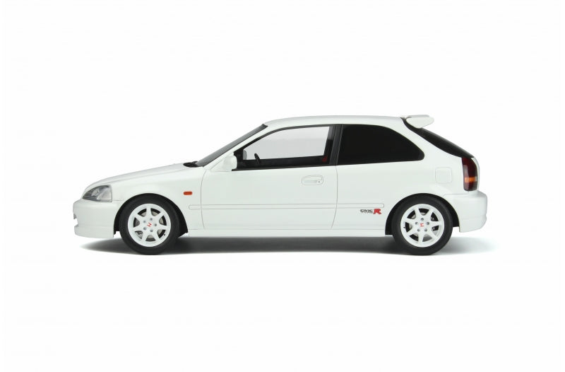 Ottoman 1:18 Scale Honda Civic EK9 Type R White Hatchback Diecast Model Car - Perfect for Collectors, Display & Racing Enthusiasts