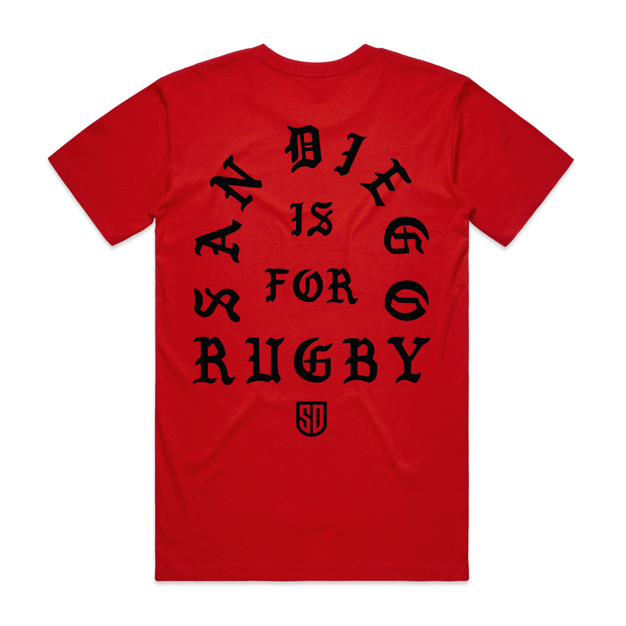 San Diego Rugby Red T-Shirt - Comfortable Cotton Tee for Rugby Fans & Sports Enthusiasts - Perfect for Game Days, Casual Wear & Team Spirit