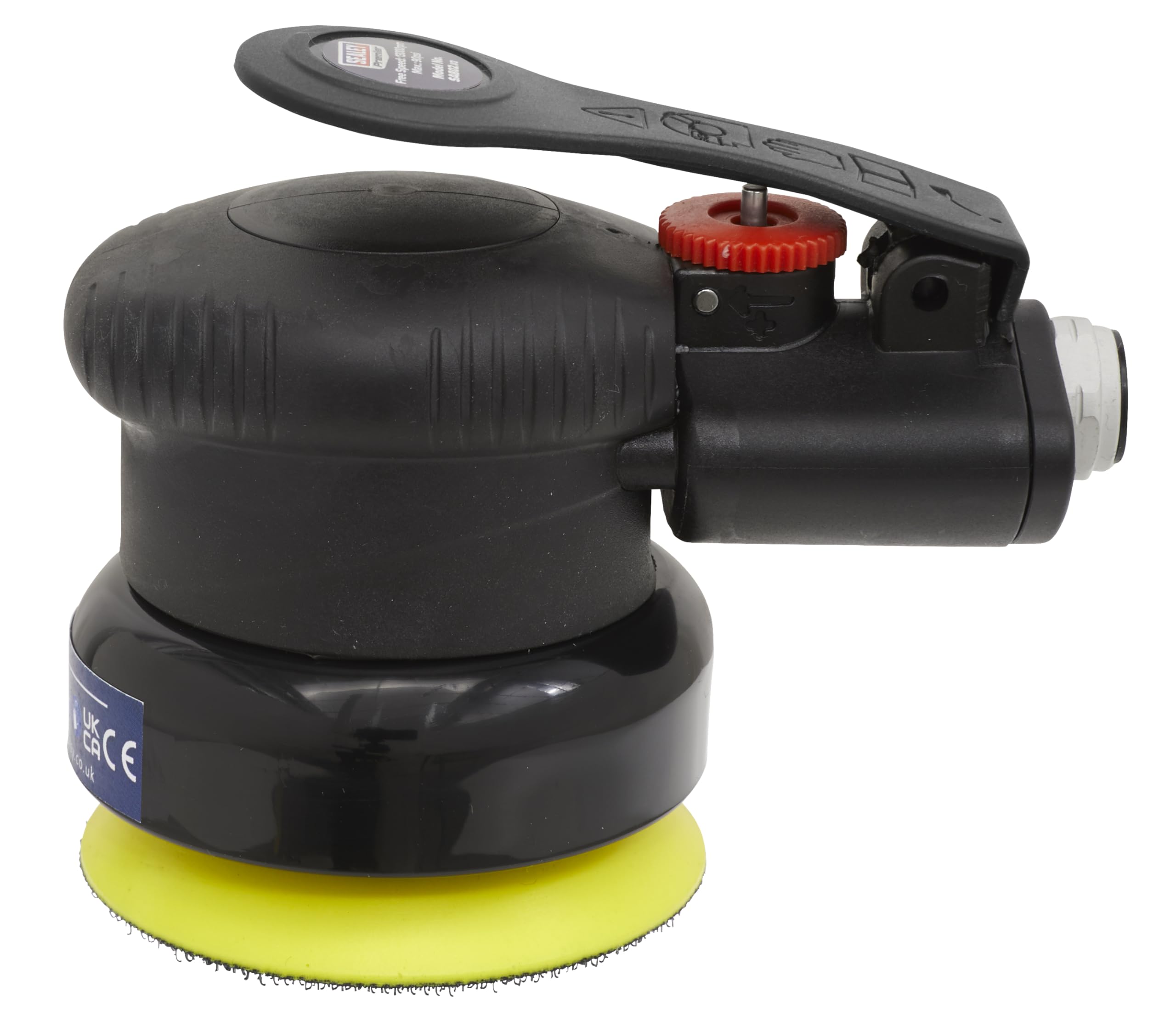 Sealey SA802 75mm Air Palm Orbital Sander - Lightweight & Powerful Pneumatic Sander for Woodworking, Auto Body Repair & DIY Projects