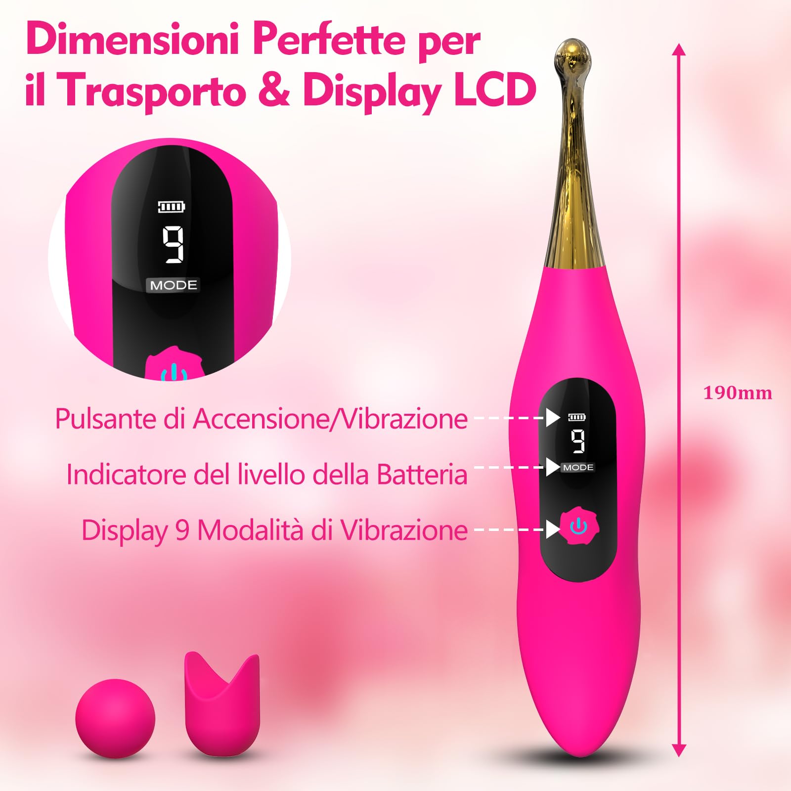 9-Speed Silicone G-Spot Vibrator for Women - Rechargeable LED Vibrating Sex Toy with Multiple Modes, Waterproof Adult Toy for Couples & Solo Play - Perfect for Bedroom Fun, Anniversary Gifts & Sensual Massage