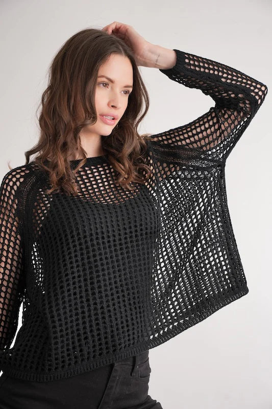 Breathable Mesh Pullover for Men & Women - Comfortable Daily Wear Black Sweatshirt - Perfect for Gym, Running, and Casual Outfits