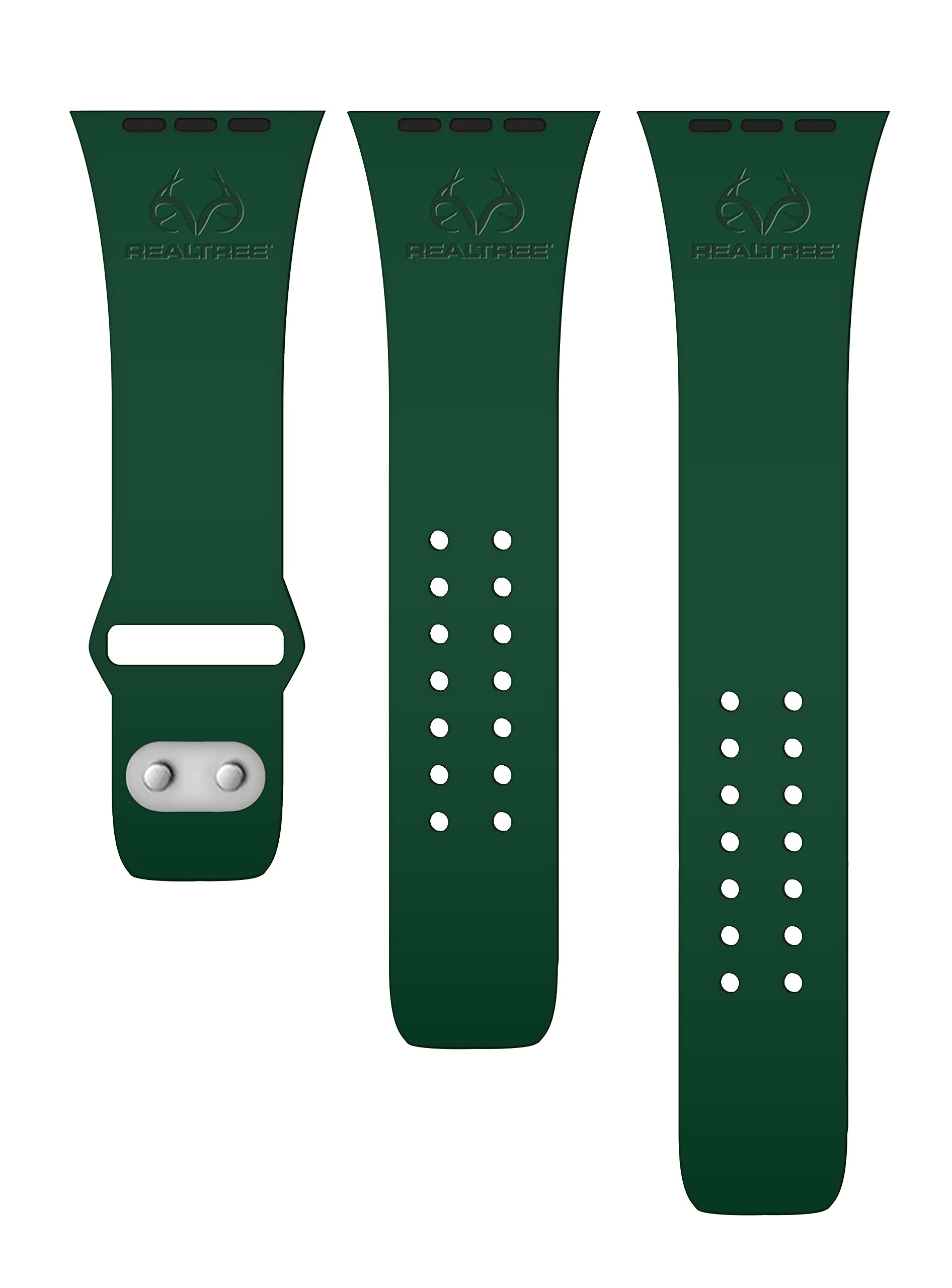 Realtree Engraved Silicone Sport Band for Apple Watch - Durable & Comfortable Fitness Tracker Strap - Perfect for Running, Hiking & Outdoor Activities