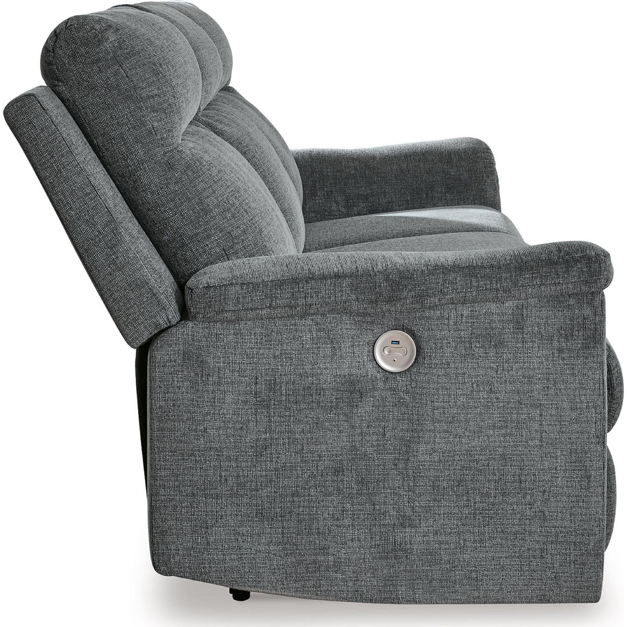 Barnsana Power Reclining Sofa - Electric Recliner Couch with USB Charging & Cup Holders | Modern Living Room Furniture for Home Theater & Relaxation
