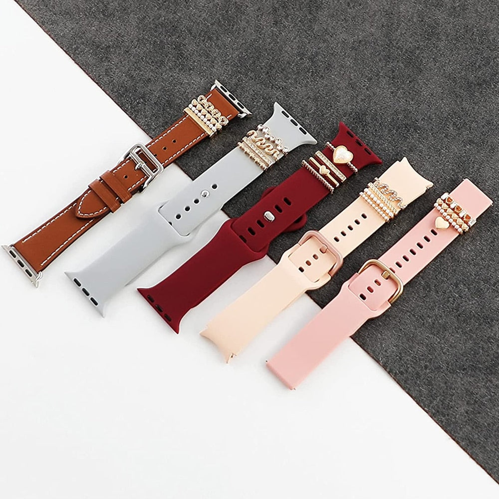 Elegant Watch Band Jewelry Charms - Stylish Decorative Accessories for Apple Watch, Fitbit & More | Perfect for Gifts, Parties & Everyday Wear