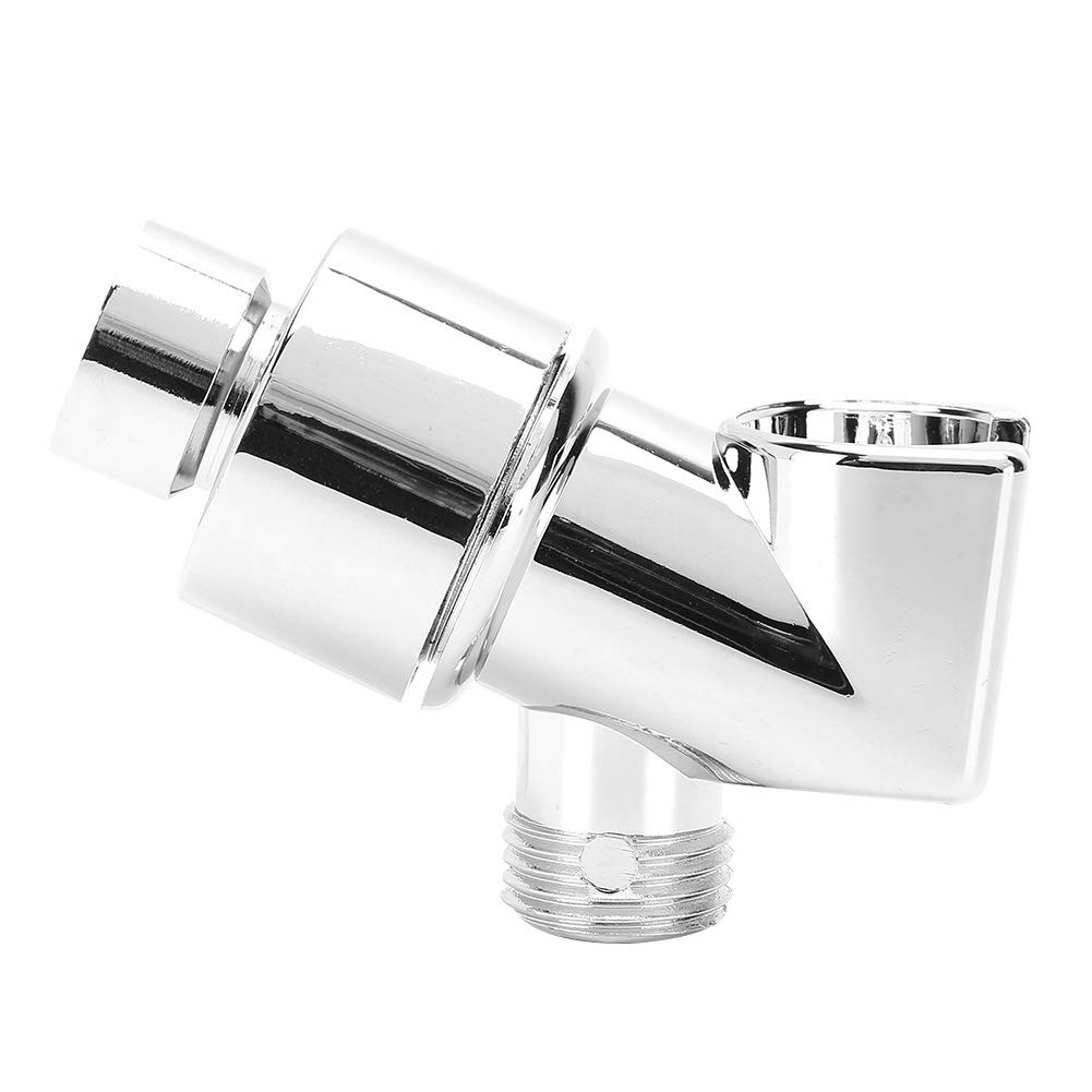 Yencoly Adjustable Shower Arm Mount - 360° Rotating Shower Head Bracket with Electroplated Finish for Bathroom | Perfect for Home, Hotel & Spa Use