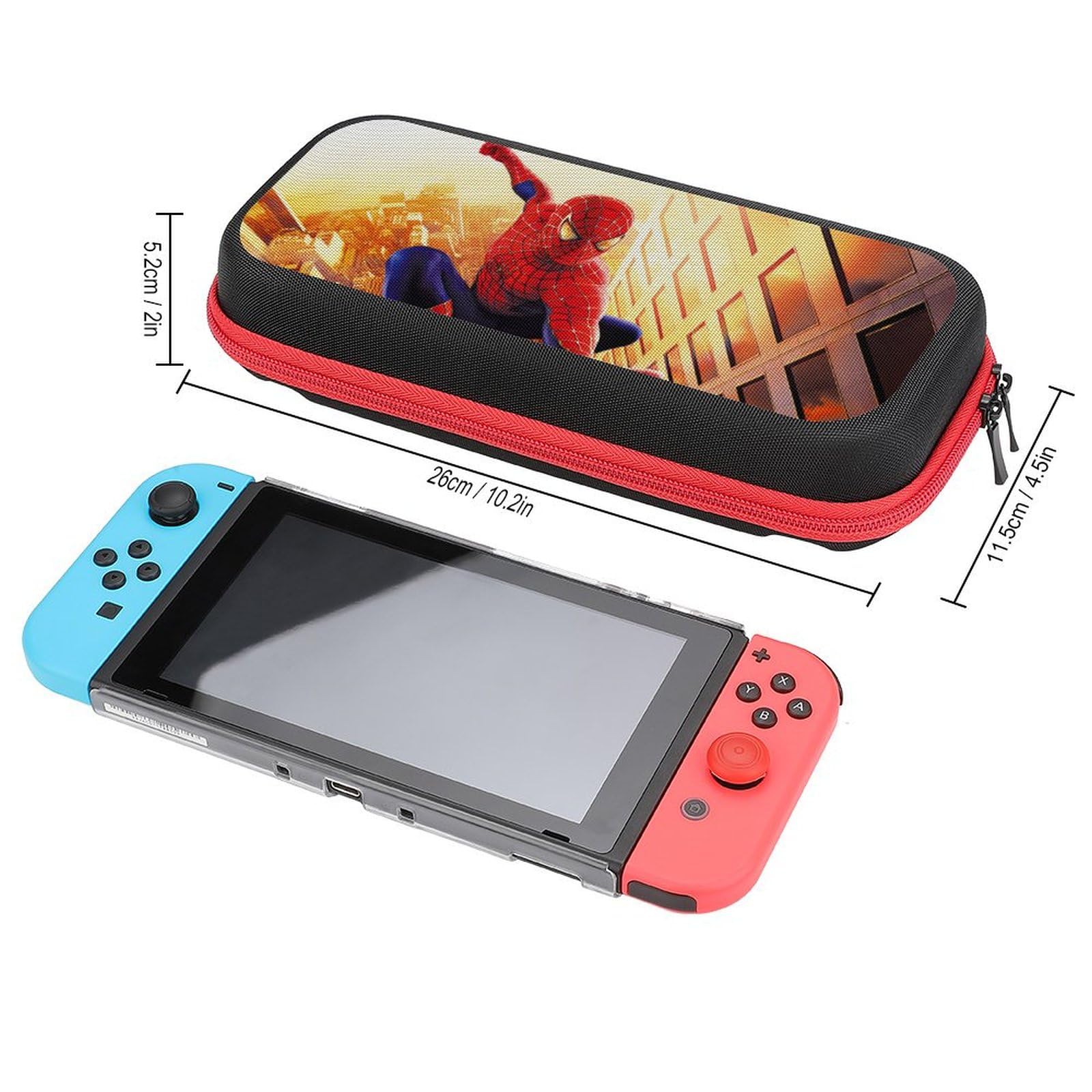 Premium Protective Case for Nintendo Switch & Switch OLED - Durable Travel Carrying Case with Extra Storage Space | Perfect for Gaming On-The-Go, Travel Protection & Accessory Organization (Style 4)