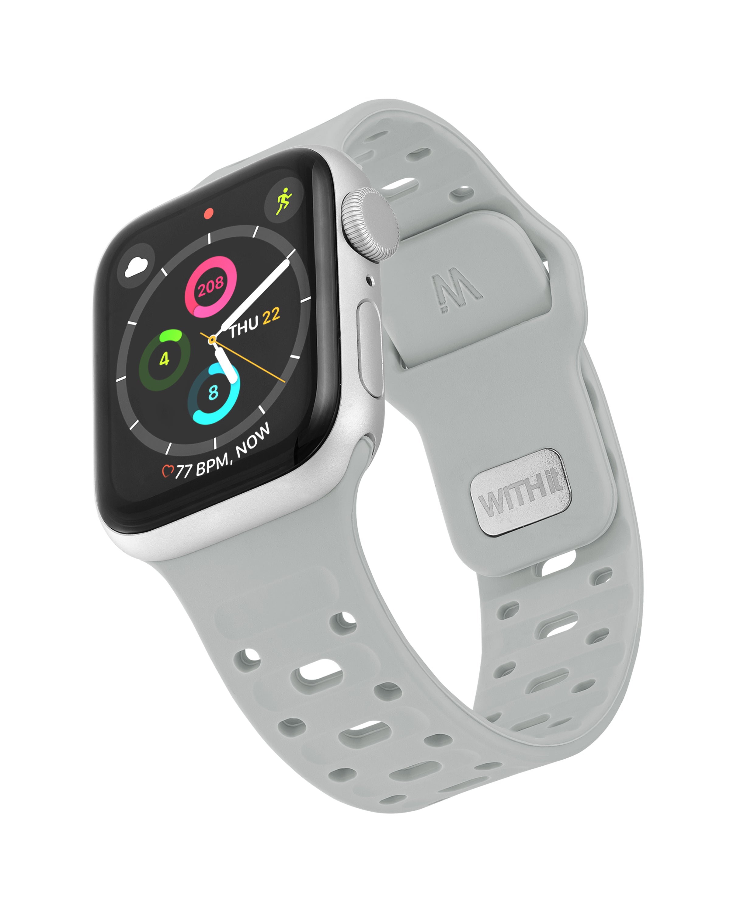 Apple Watch Sport Silicone Band - Durable Keeperless Strap for Workout & Fitness Tracking | Perfect for Running, Gym & Outdoor Activities