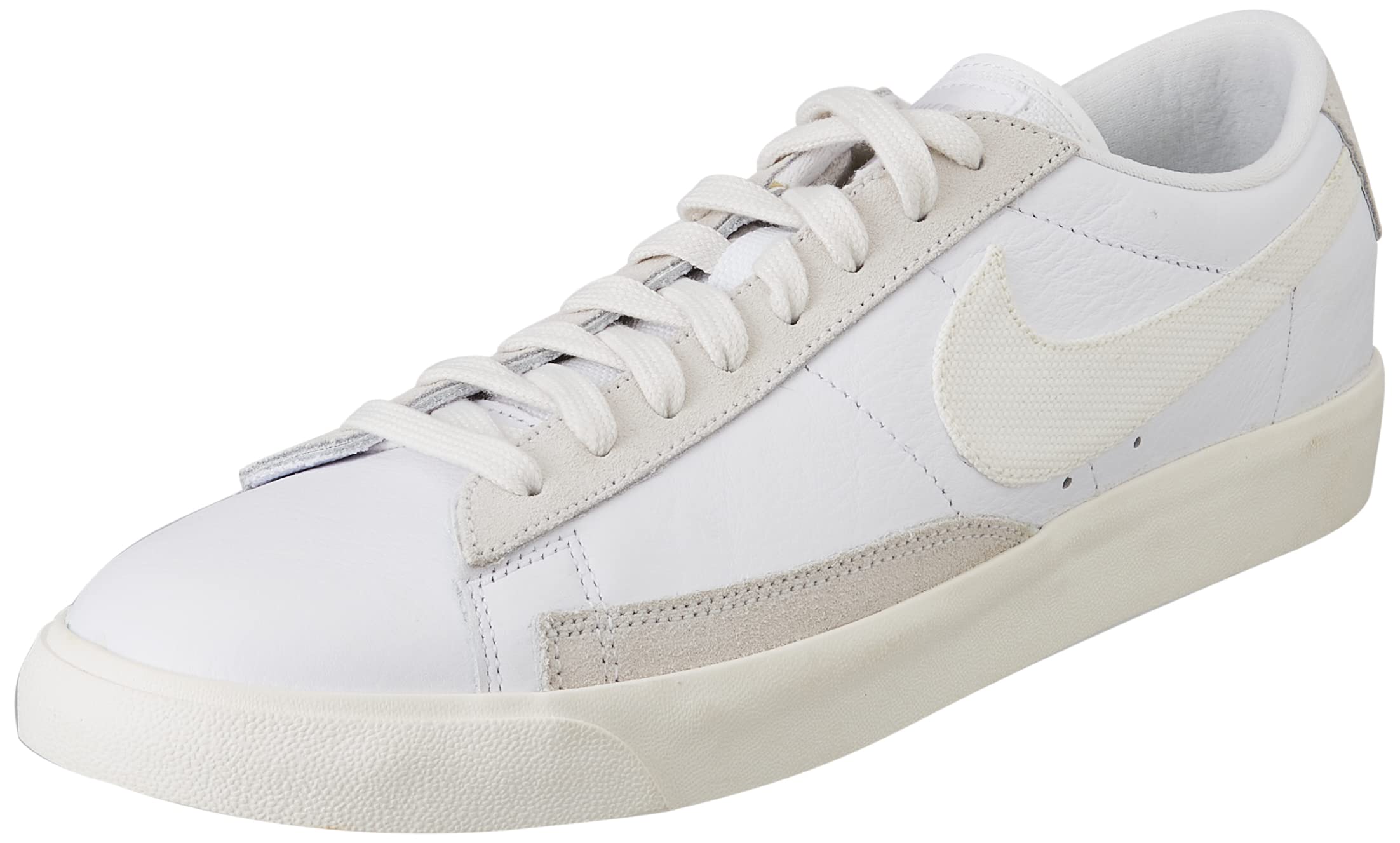 Nike Blazer Low Leather Men's Sneakers - Classic White/Black Trainers (CW7585) | Casual Wear, Street Style & Everyday Comfort Shoes