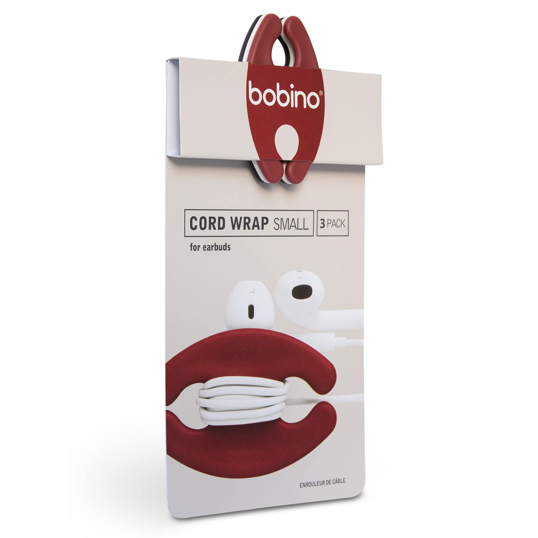 Bobino Cord Wrap & Organizer - 3 Pack Desk Cable Management Set for Wire & Cable Holder Under Desk | Perfect for Home Office, Gaming Setup & Workspace Organization