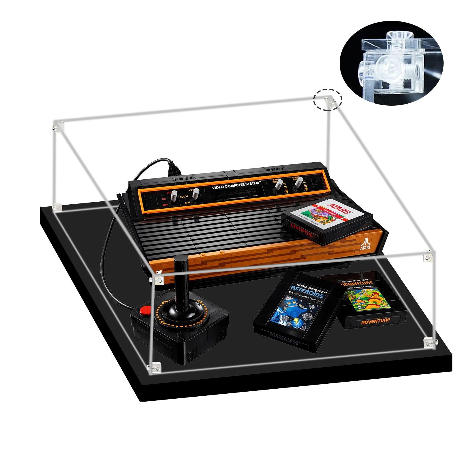 LEGO Creator Atari 2600 Display Case - Clear Acrylic Showcase for Collectible LEGO Sets - Perfect for Home Decoration, Office Display & Gift Giving